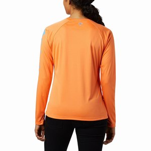 Columbia PFG Tidal Tee™ II Långärmad Tröja Dam Orange (WEXUC4079)